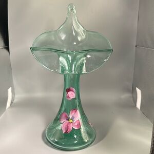 Fenton Hand Painted Jack In Pulpit (blown glass)